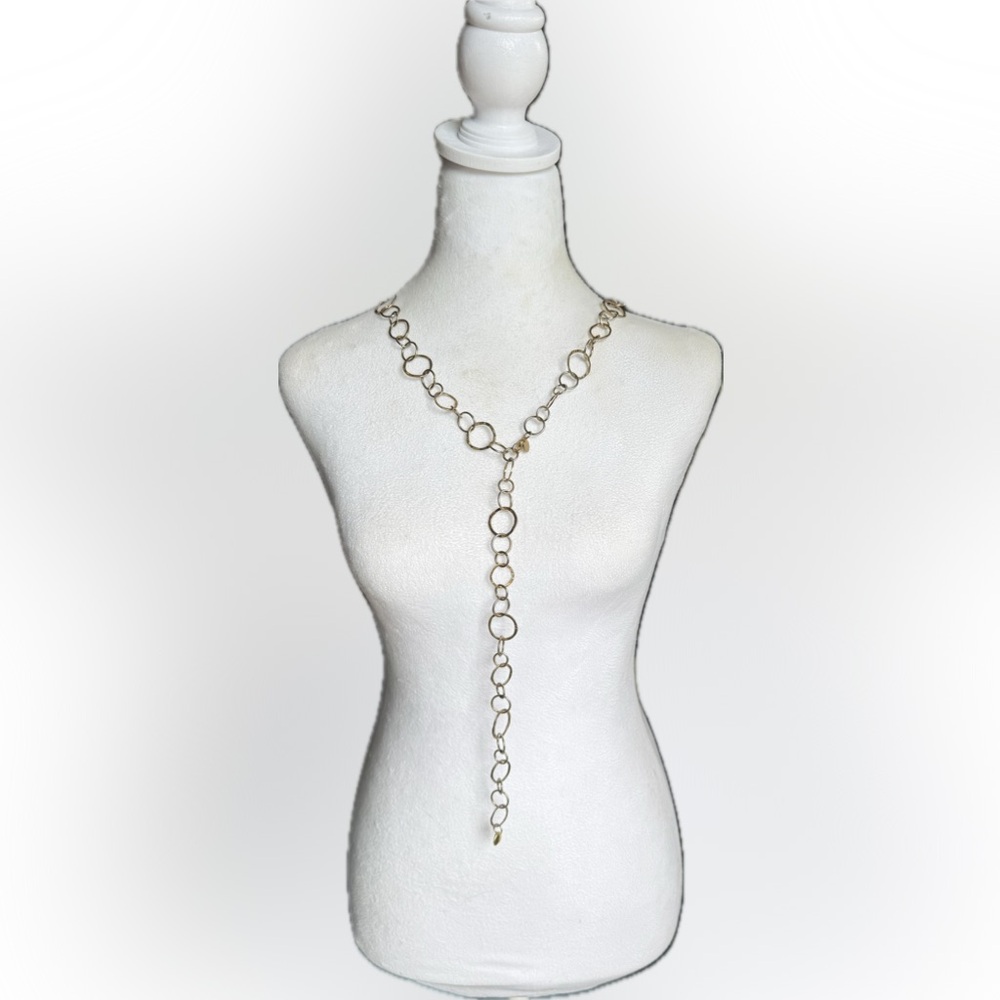 🟡 Cookie Lee 20” Gold Tone Link Necklace - Picture 5 of 11